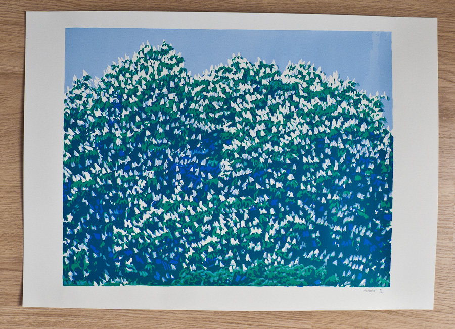 Handmade screen print no.1200