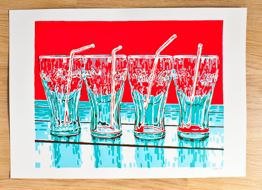 Handmade screen print no.1203