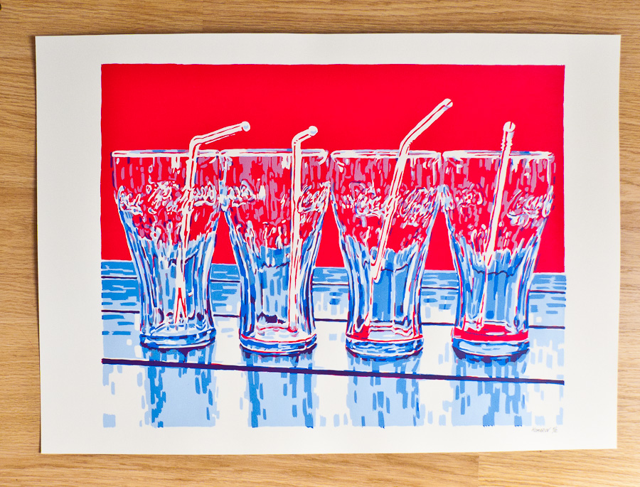 Handmade screen print no.1204