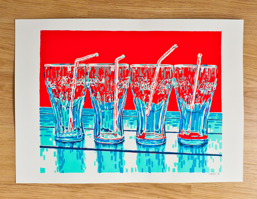 Handmade screen print no.1205