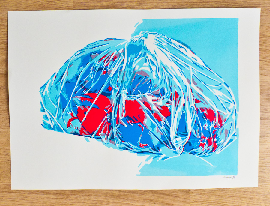 Handmade screen print no.1206