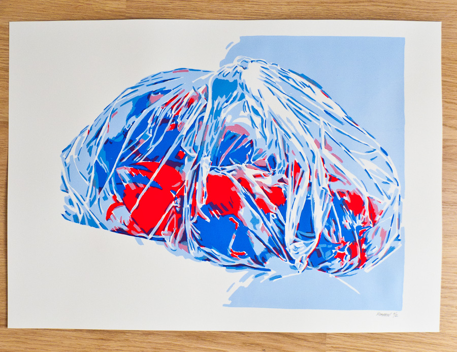 Handmade screen print no.1207