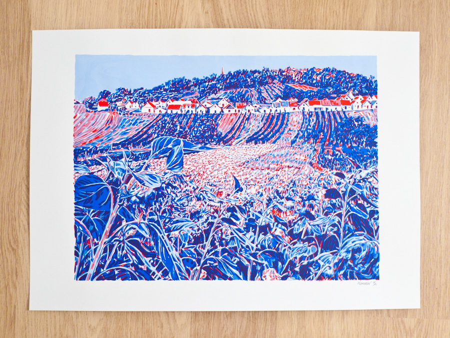 Handmade screen print no.1208