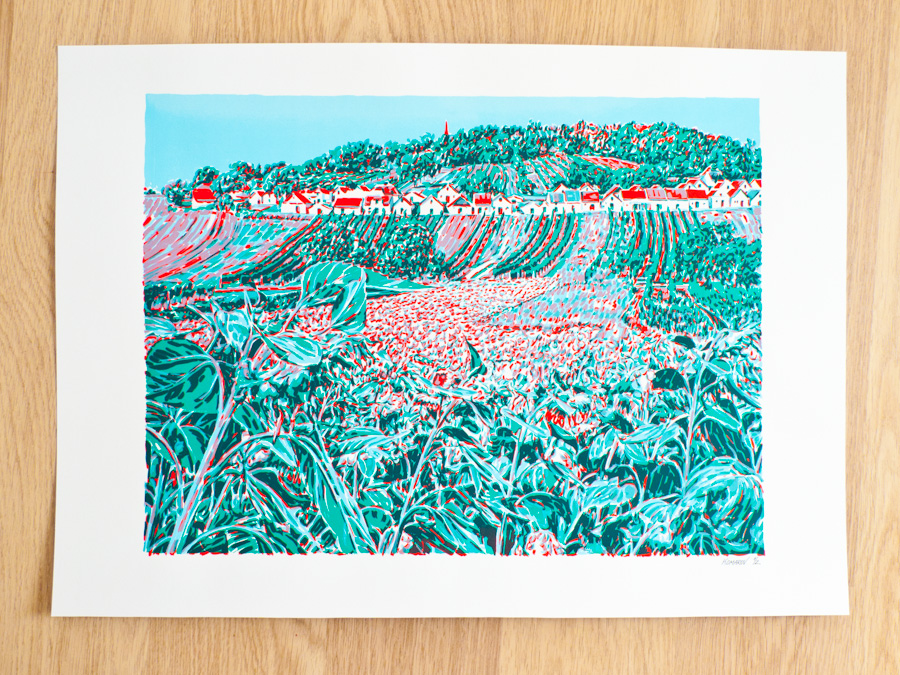 Handmade screen print no.1209