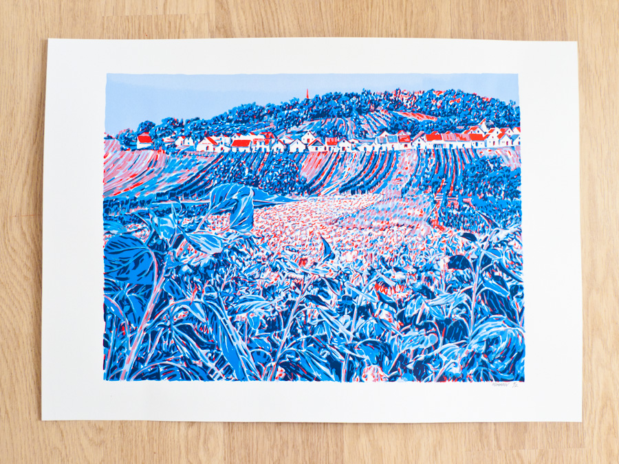 Handmade screen print no.1210