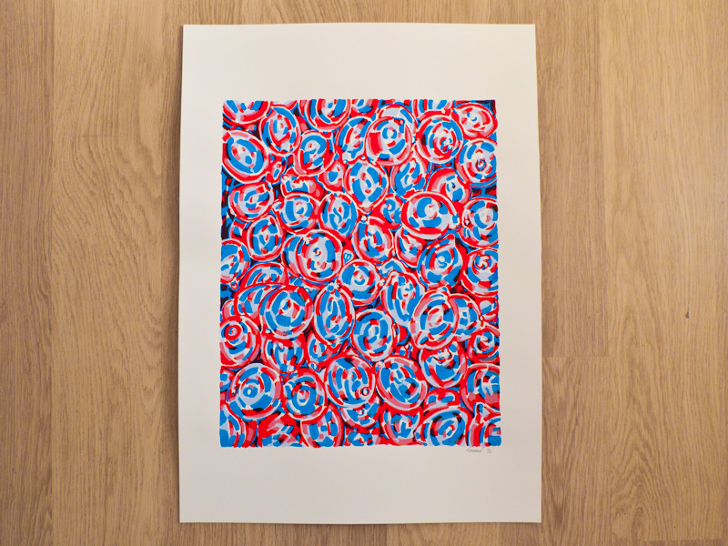 Handmade screen print no.1214