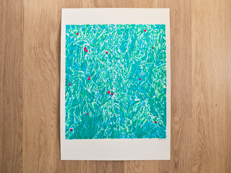 Handmade screen print no.1215