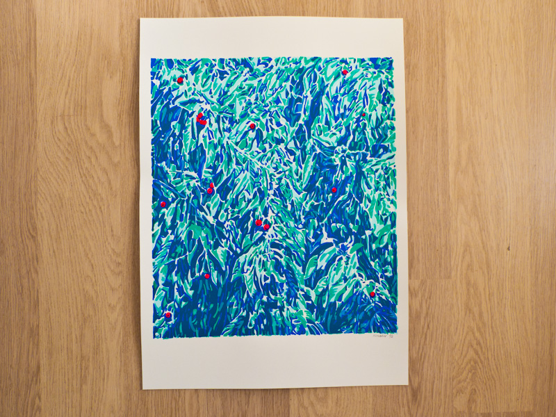 Handmade screen print no.1216