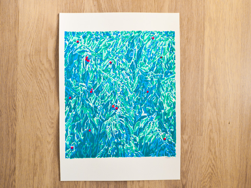 Handmade screen print no.1217