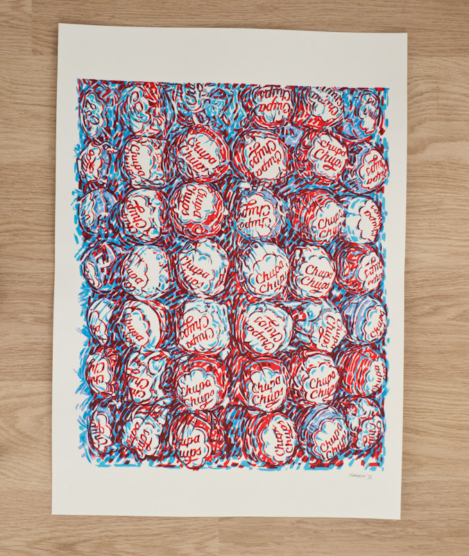 Handmade screen print no.1220