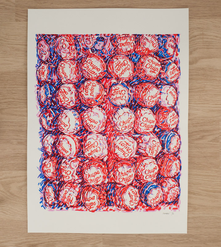 Handmade screen print no.1221