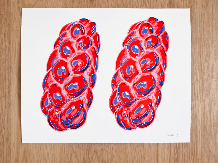 Handmade screen print no.1222