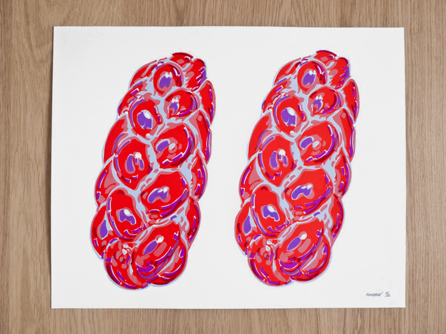 Handmade screen print no.1223