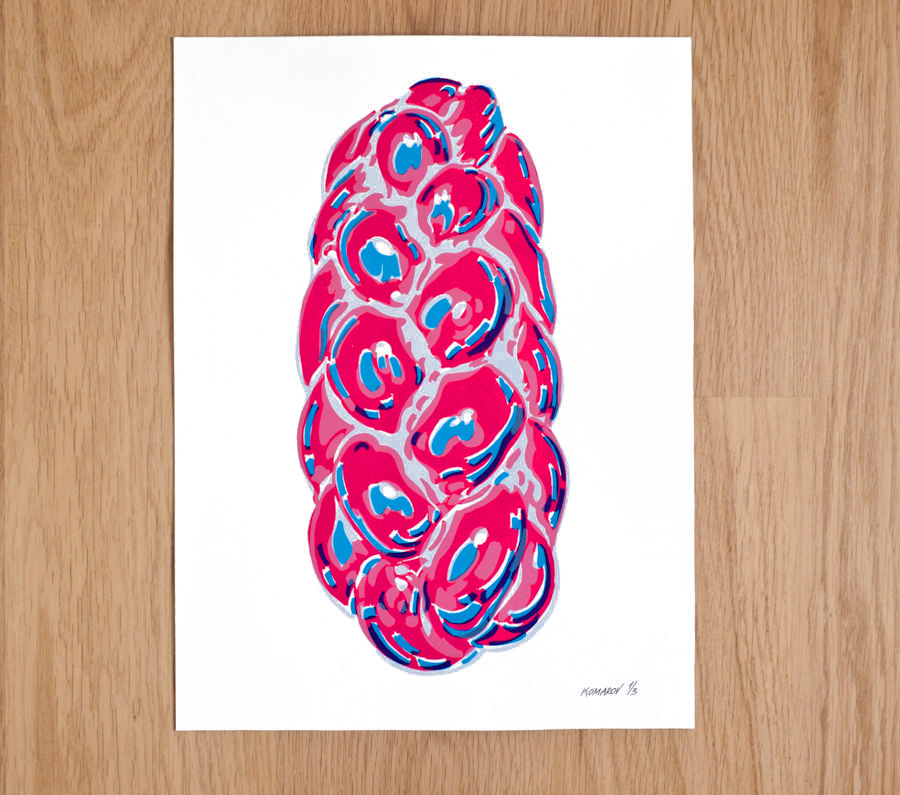 Handmade screen print no.1224