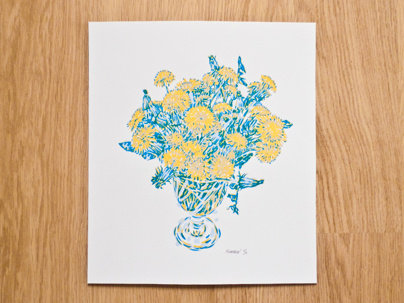 Handmade screen print no.1225