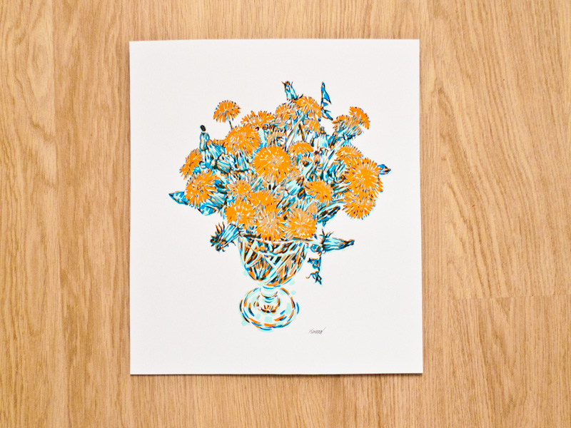 Handmade screen print no.1227