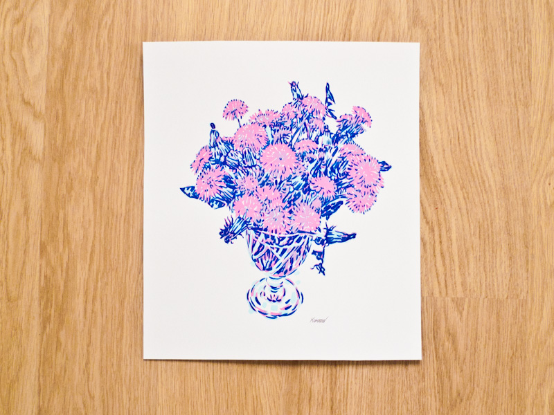 Handmade screen print no.1228