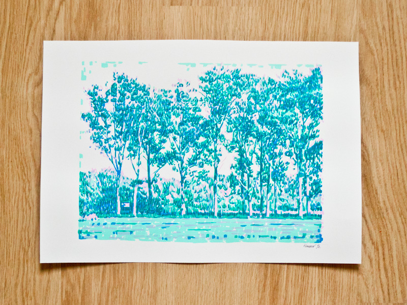 Handmade screen print no.1230