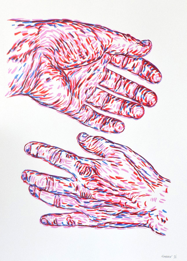 Handmade screen print no.1234