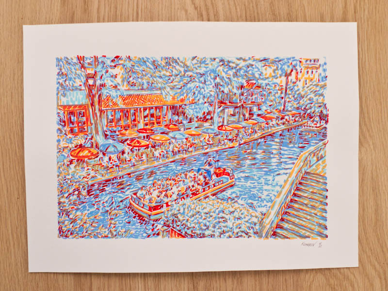 Handmade screen print no.1237