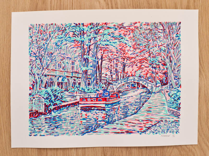 Handmade screen print no.1238