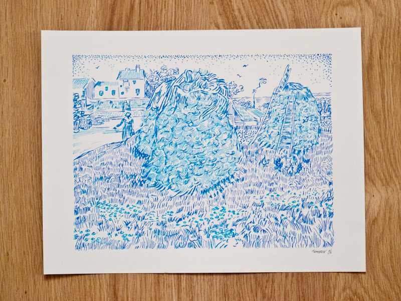 Handmade screen print no.1240