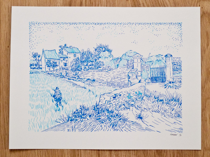 Handmade screen print no.1241