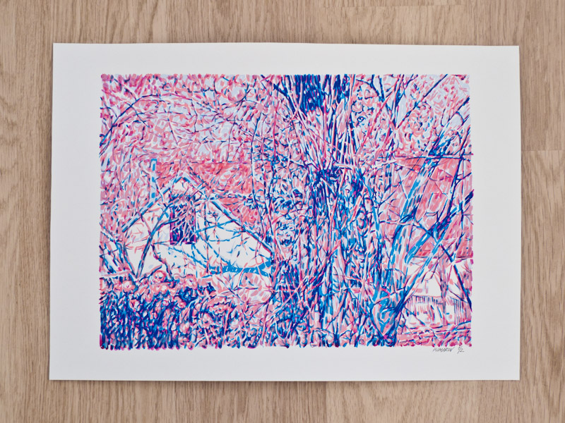 Handmade screen print no.1242