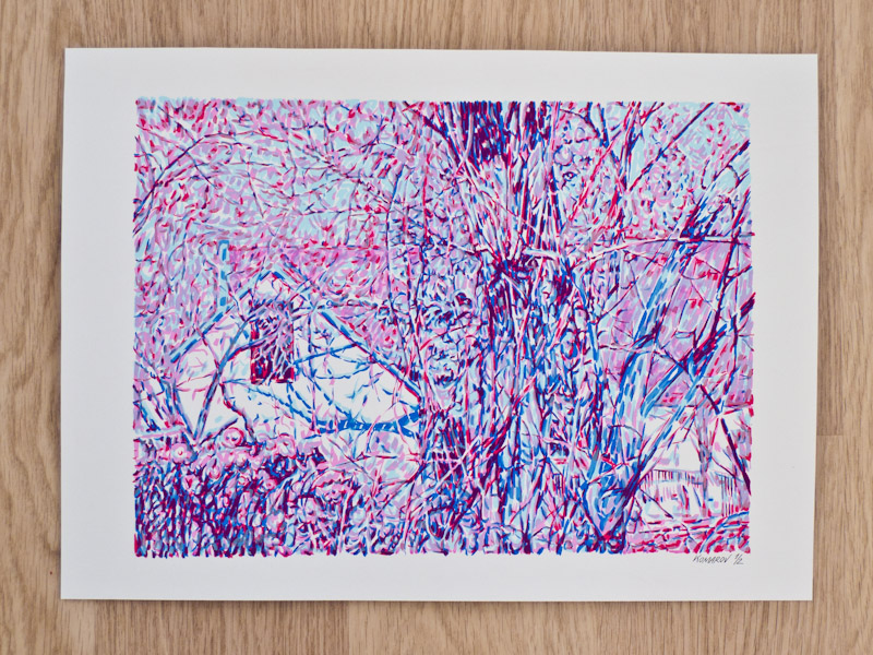 Handmade screen print no.1243