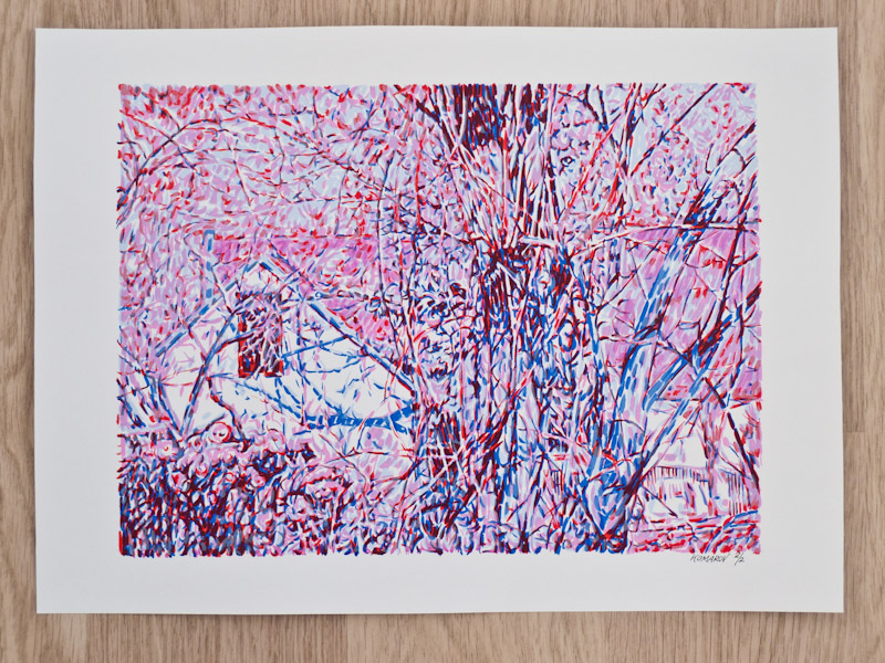 Handmade screen print no.1244