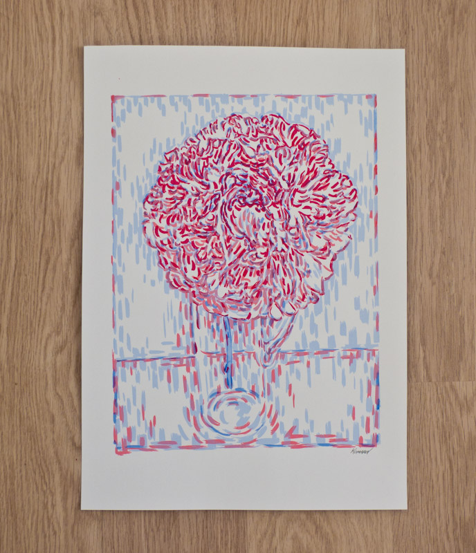 Handmade screen print no.1245