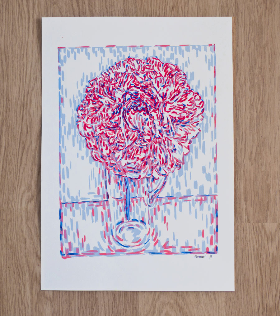 Handmade screen print no.1246