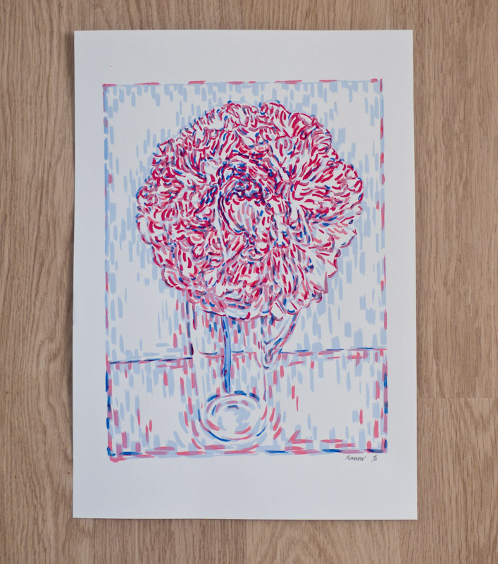 Handmade screen print no.1247