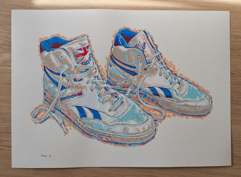 Handmade screen print no.1264