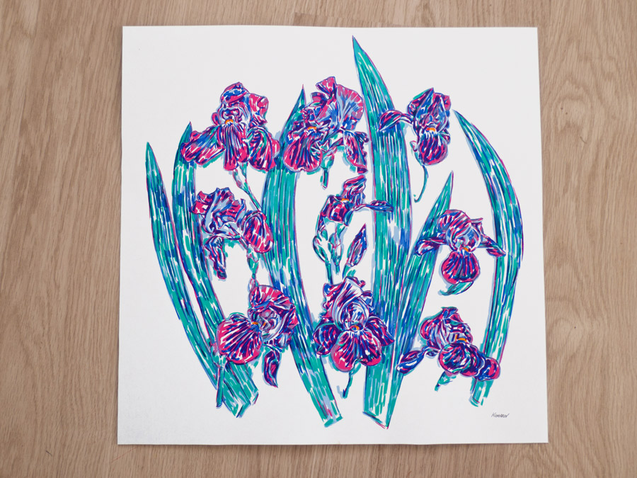 Handmade screen print no.1275