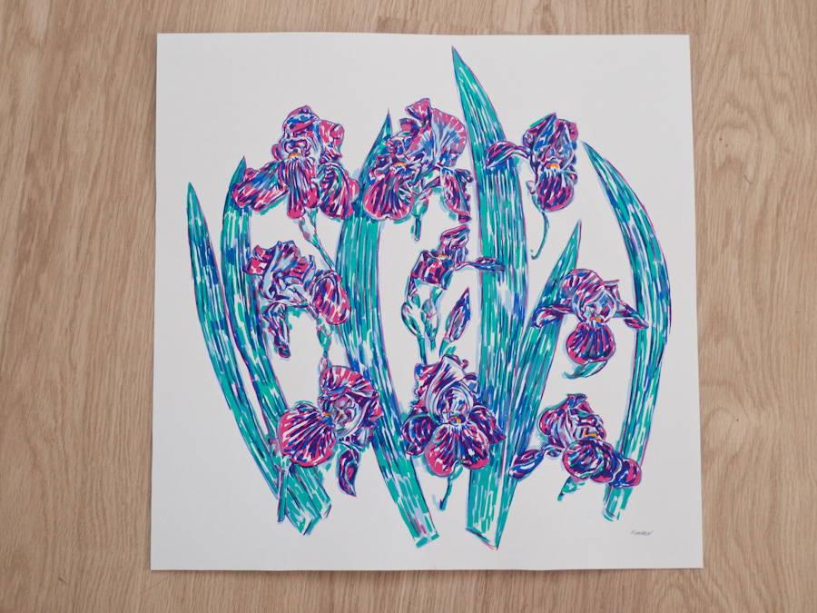 Handmade screen print no.1276