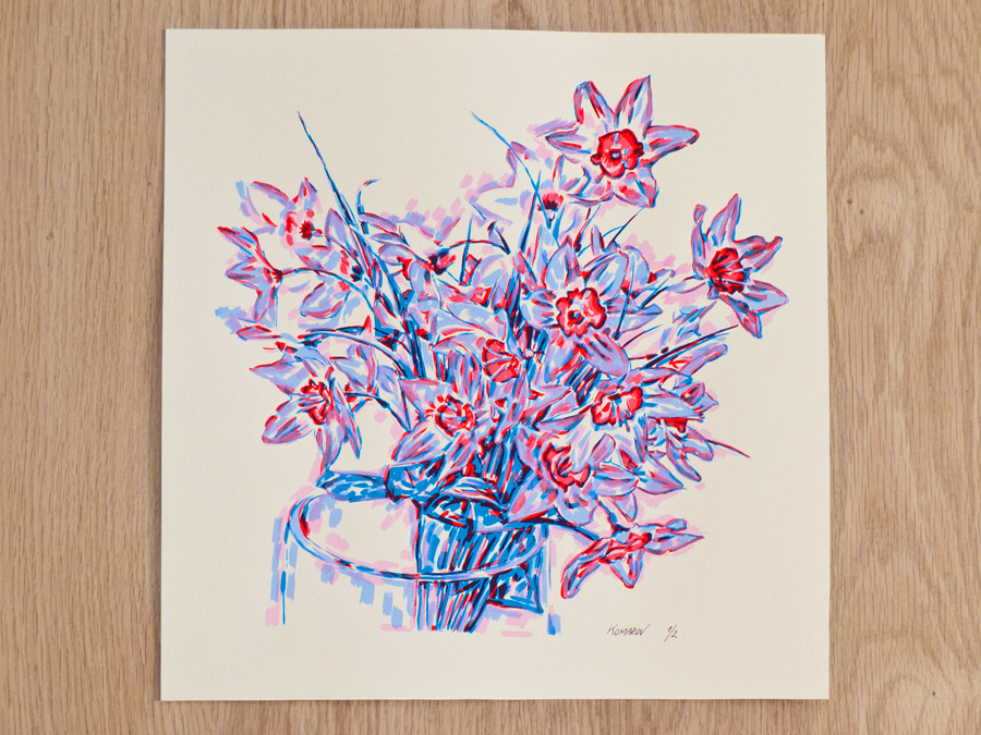 Handmade screen print no.1281