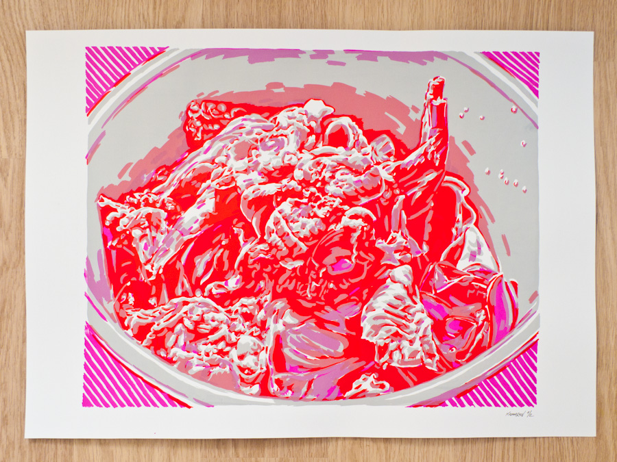 Handmade screen print no.1290