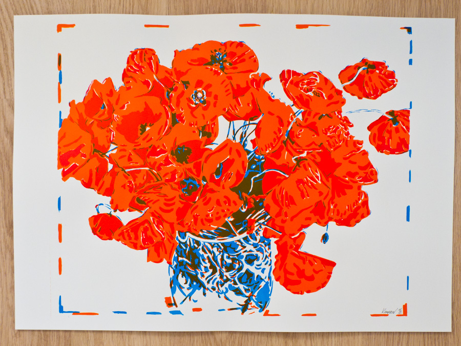 Handmade screen print no.1295