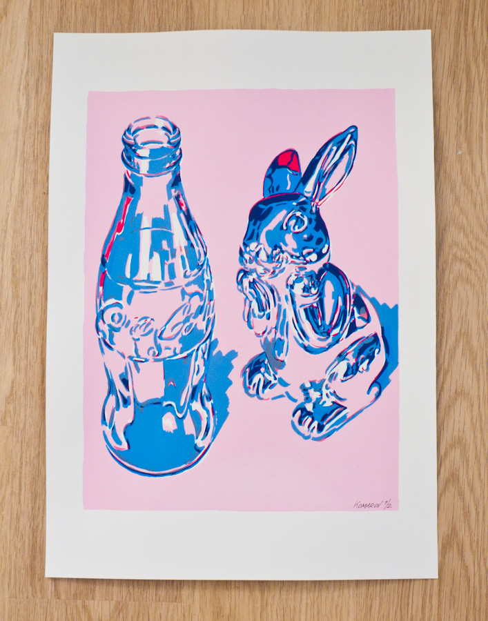 Handmade screen print no.1296