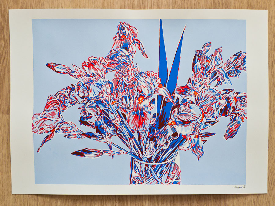 Handmade screen print no.1300