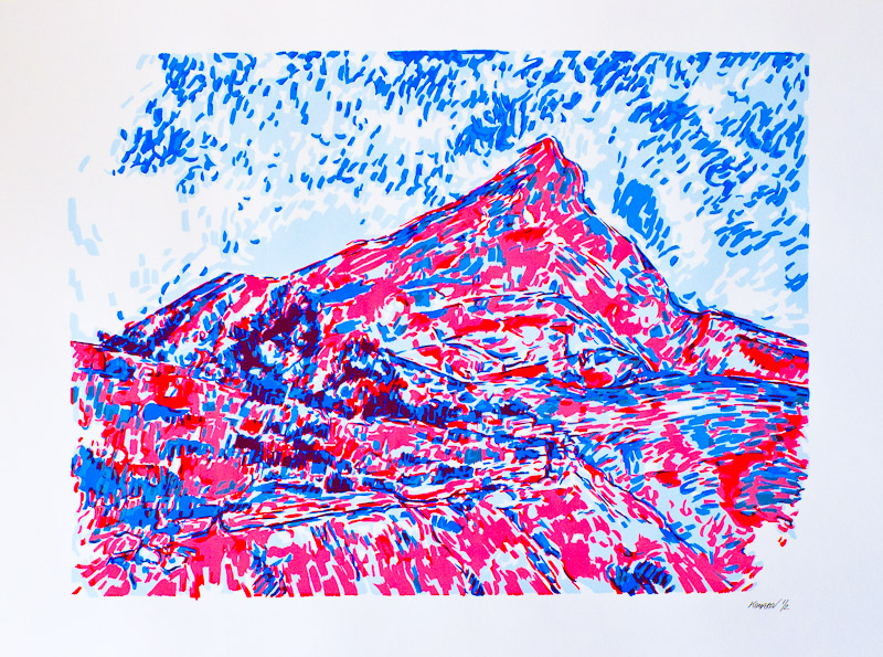 Handmade screen print no.1307