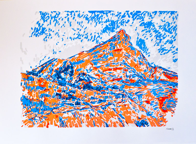 Handmade screen print no.1308