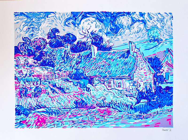 Handmade screen print no.1309