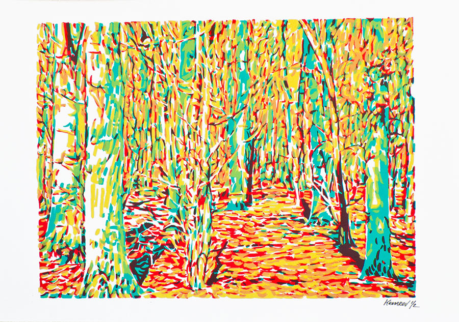 Handmade screen print no.1353