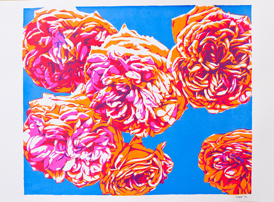 Handmade screen print no.1358