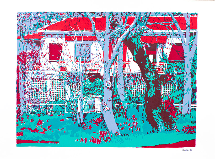 Handmade screen print no.1360