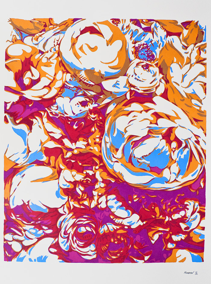 Handmade screen print no.1366