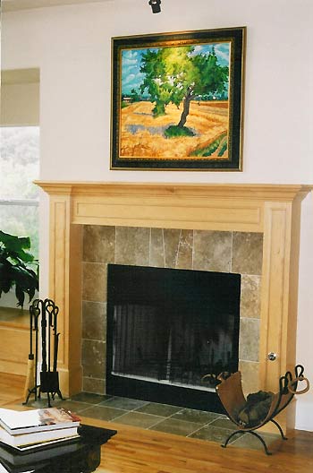 Moravian landscape painting in a home interior