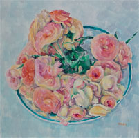 Original oil flower painting no.1014